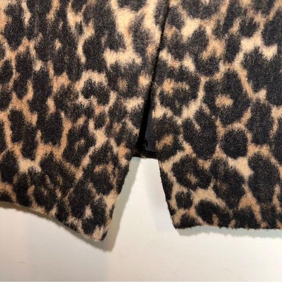 Talbots Women’s Size 10P Faux Fur Wool Blend Animal Print Pencil Skirt Lined Y2K - Picture 3 of 10